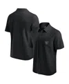 Fanatics Men's Black Las Vegas Raiders Front Office Button-up T-shirt In Black