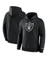 Fanatics Men's Black Las Vegas Raiders Legacy Fleece Pullover Hoodie In Black