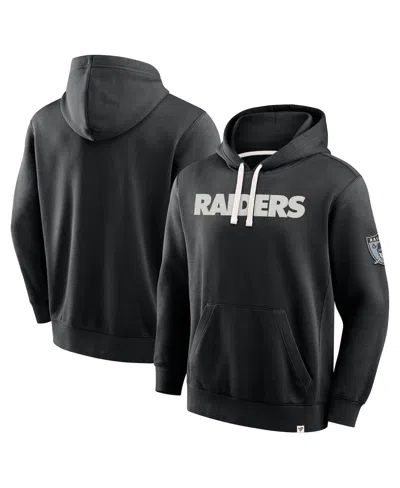 Fanatics Men's Black Las Vegas Raiders New Horizons Heritage Pullover Hoodie