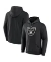 Fanatics Men's Black Las Vegas Raiders Legacy Fleece Pullover Hoodie In Black