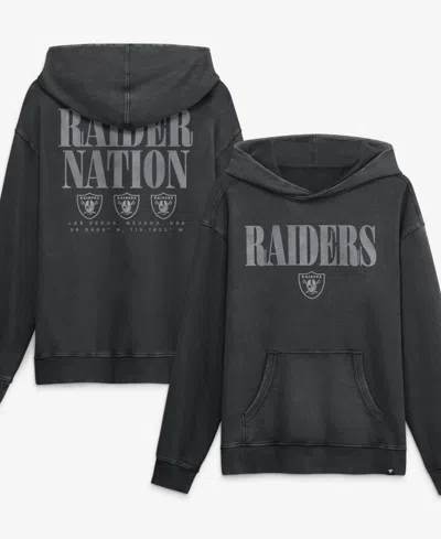 Fanatics Men's Black Las Vegas Raiders Relaxed Intense Rivalry French Terry Hoodie In Multi