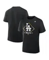 Fanatics Men's Black Los Angeles Dodgers 2025 National League Division Series Champions Locker Room T-shirt In Black