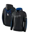 Fanatics Men's Black Los Angeles Dodgers Big City Legacy Fleece Pullover Hoodie In Black