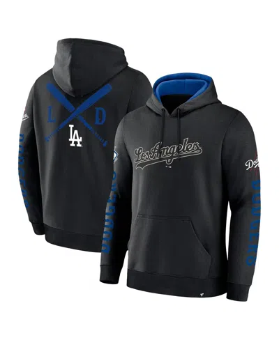 Fanatics Men's Black Los Angeles Dodgers Big City Legacy Fleece Pullover Hoodie