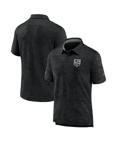 Fanatics Men's Black Los Angeles Kings Authentic Pro Rink Polo Shirt