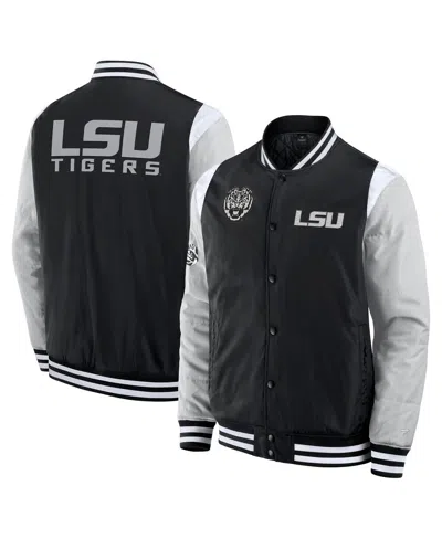 Fanatics Men's Black Lsu Tigers Elementsâ Elite Full-snap Jacket