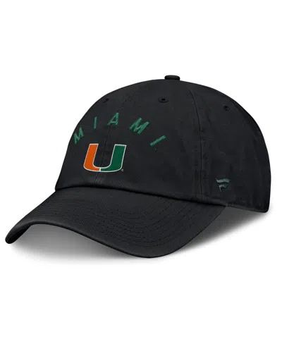 Fanatics Men's Black Miami Hurricanes Myth Adjustable Hat