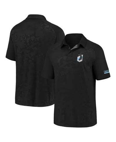 Fanatics Men's Black Minnesota United Fc Iconic Defender Polo Shirt