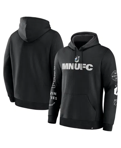 Fanatics Men's Black Minnesota United Fc Penalty Kick Legacy Pullover Hoodie