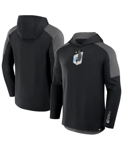 Fanatics Men's Black Minnesota United Fc Red Card Transitional Pullover Hoodie