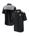 Fanatics Men's Black Minnesota Vikings Long Shot Polo Shirt In Black,charcoal