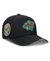 Fanatics Men's Black Minnesota Wild 2025 Nhl Draft Authentic Pro On-stage Podium A-frame Adjustable Hat In Black