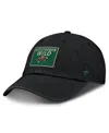 Fanatics Men's Black Minnesota Wild Authentic Pro Prime Adjustable Hat In Black