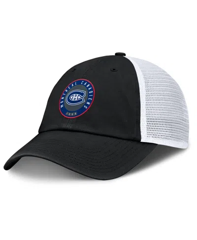 Fanatics Men's Black Montreal Canadiens Averie Trucker Adjustable Hat