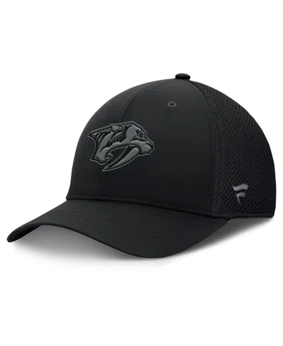 Fanatics Men's Black Nashville Predators Authentic Pro Road Flex Hat