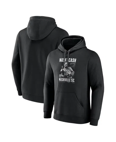 Fanatics Men's Black Nashville Sc Johnny Cash Finger Pullover Hoodie
