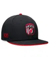 Fanatics Men's Black New Jersey Devils 2024 Nhl Draft Snapback Hat In Black,red