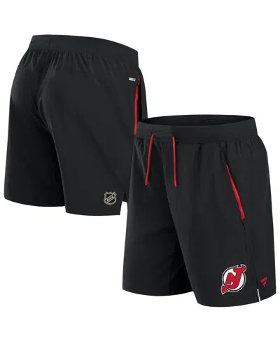 Fanatics Men's Black New Jersey Devils Authentic Pro Rink Performance Shorts