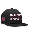 Fanatics Men's Black New Jersey Devils Authentic Pro Rink Snapback Hat In Black