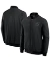Fanatics Men's Black New Jersey Devils Authentic Pro Road Full-zip Bomber Jacket