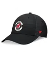 Fanatics Men's Black New Jersey Devils Authentic Pro Training Camp Flex Hat In Black
