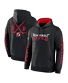 Fanatics Men's Black New Jersey Devils Big City Legacy Fleece Pullover Hoodie In Black,athletic Red