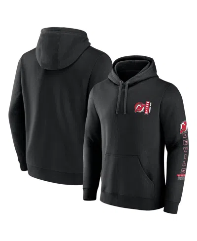 Fanatics Men's Black New Jersey Devils Revolution Pullover Hoodie