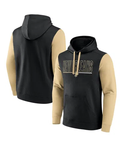 Fanatics Men's Black New Orleans Saints Big Tall Outline Pullover Hoodie