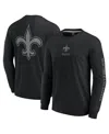 Fanatics Men's Black New Orleans Saints Elements Strive Long Sleeve T-shirt In Black