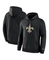 Fanatics Men's Black New Orleans Saints Legacy Fleece Pullover Hoodie In Black