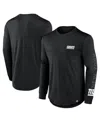 Fanatics Men's Black Dallas Cowboys Grind On Defender Long Sleeve T-shirt In Blue