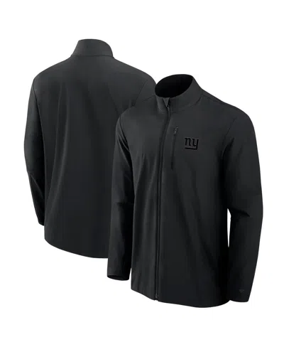 Fanatics Men's Black New York Giants Front Office Woven Full-zip Jacket