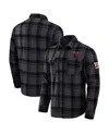 Fanatics Men's Black New York Giants Plaid Button-up Shirt In Black