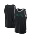 Fanatics Men's Black New York Jets Elements Future Ground Jersey Tank Top In Black