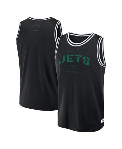Fanatics Men's Black New York Jets Elements Future Ground Jersey Tank Top