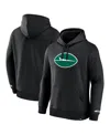 Fanatics Men's Black New York Jets Legacy Fleece Pullover Hoodie In Black