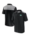 Fanatics Men's Black New York Jets Long Shot Polo Shirt In Black