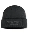 Fanatics Men's Black New York Rangers Authentic Pro Road Cuffed Knit Hat In Black