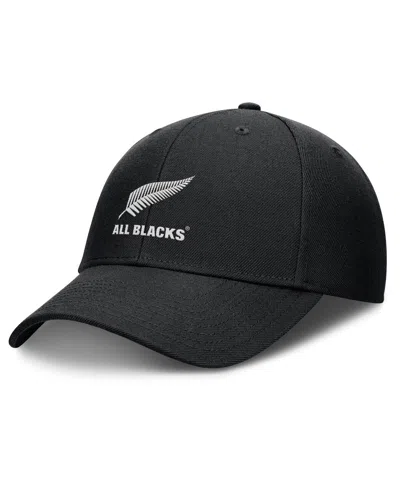 Fanatics Men's Black New Zealand Rugby All Blacks Essentials Adjustable Hat