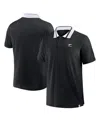 Fanatics Men's Black New Zealand Rugby All Blacks Tipped Polo Shirt In Black