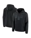 Fanatics Men's Black North Carolina Tar Heels Blackout Pullover Hoodie In Black