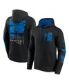 Fanatics Men's Black Orlando Magic Game Time Crossover Pullover Hoodie In Black