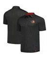 Fanatics Men's Black Ottawa Senators Authentic Pro Jacquard Polo Shirt In Black