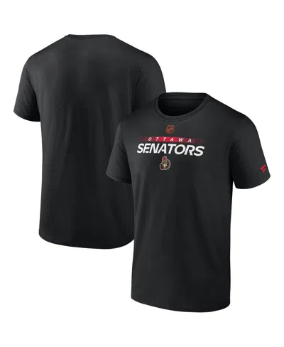 Fanatics Men's Black Ottawa Senators Special Edition 2.0 Authentic Pro T-shirt