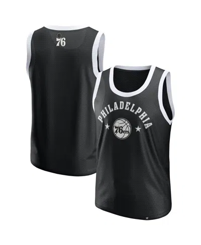 Fanatics Men's Black Philadelphia 76ers Mesh Tank Top
