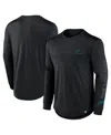 Fanatics Men's Black Philadelphia Eagles Blackout Long Sleeve T-shirt In Black