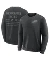 Fanatics Men's Black Philadelphia Eagles Deep Route Pullover Sweatshirt In Black