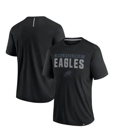Fanatics Men's Black Philadelphia Eagles Defender Blackout T-shirt
