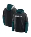 Fanatics Men's Black Philadelphia Eagles Helmet Pullover Hoodie In Black