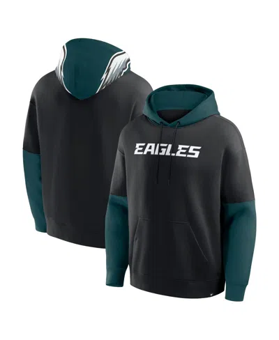 Fanatics Men's Black Philadelphia Eagles Helmet Pullover Hoodie